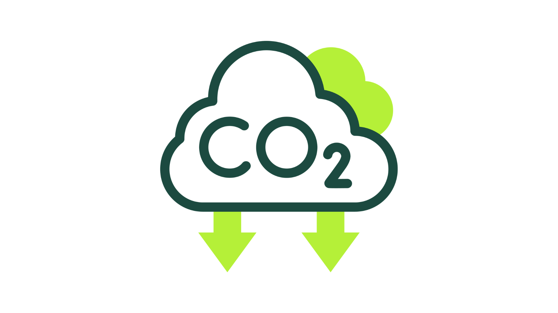 Cloud raining down CO2