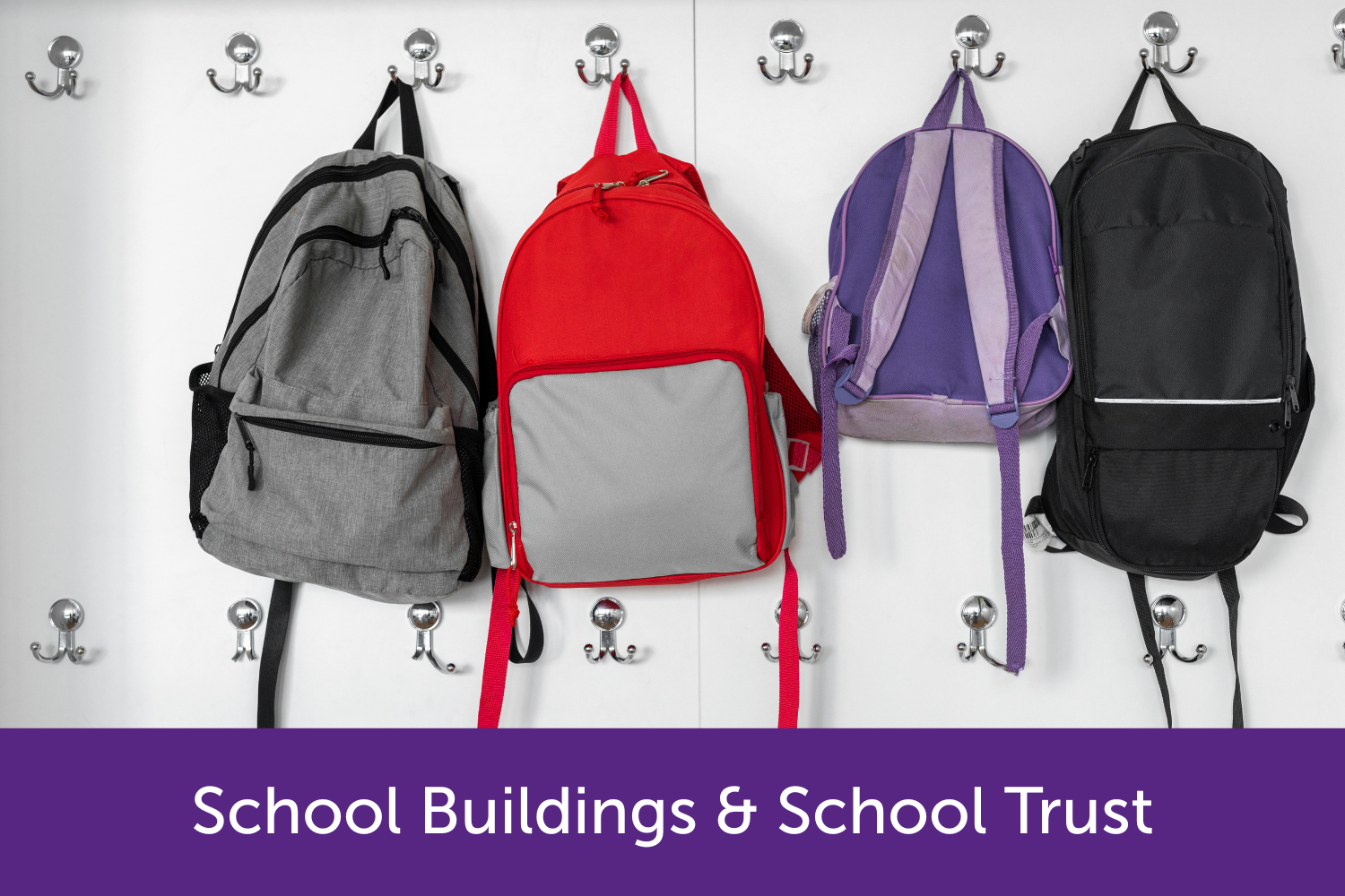 School bags hanging up