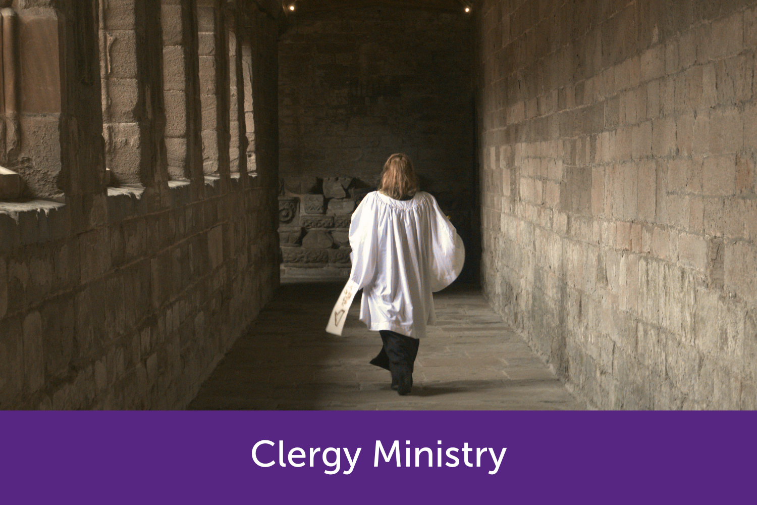 Vicar walking by her self 