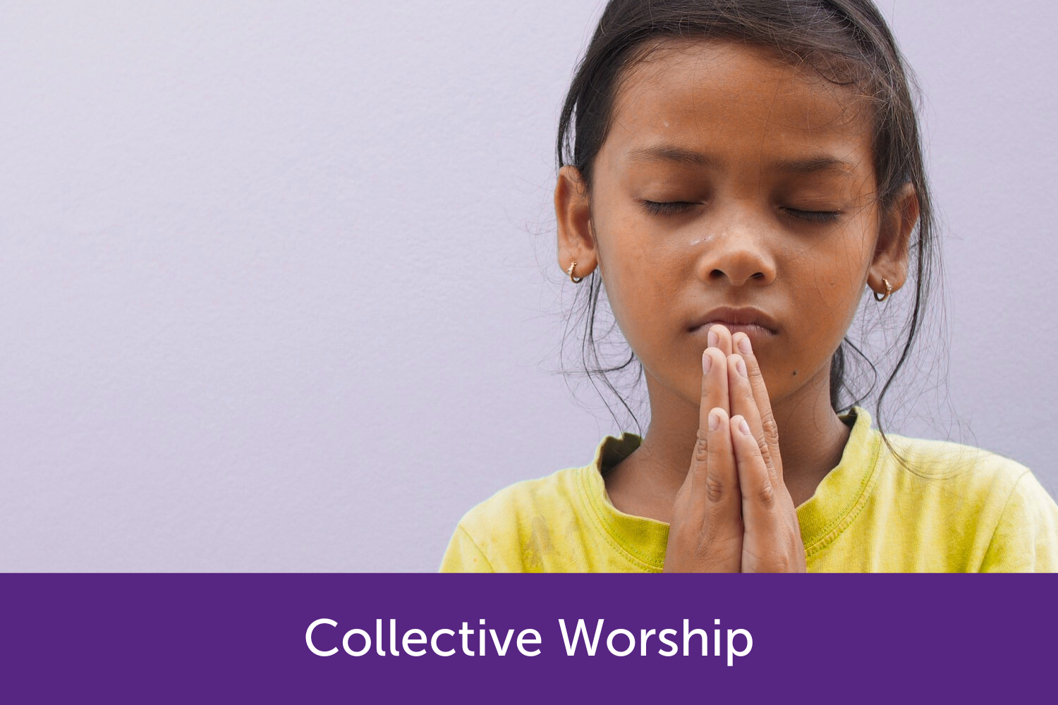 Young girl praying