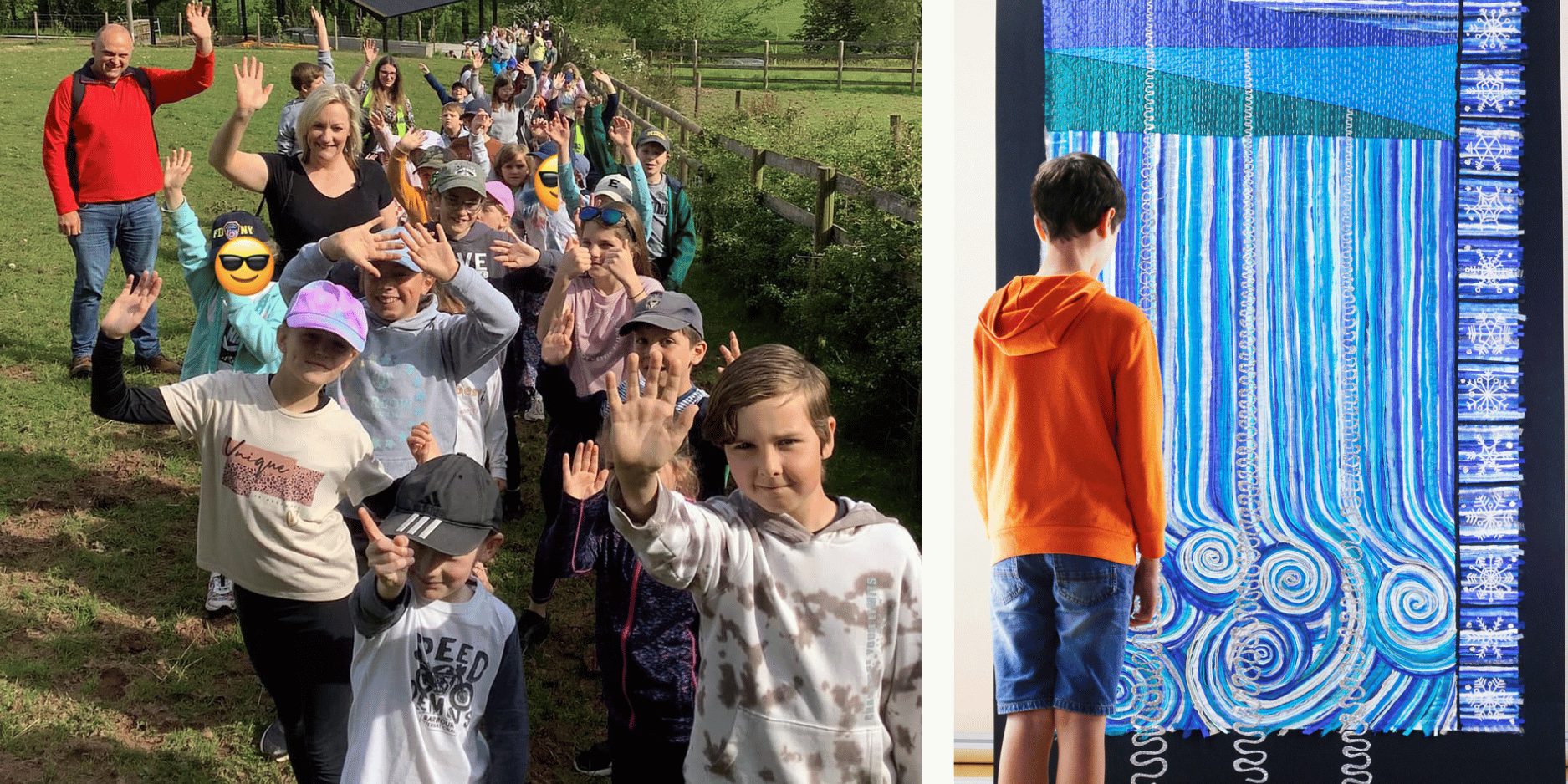 Orleton CE Primary school children on pilgrimage