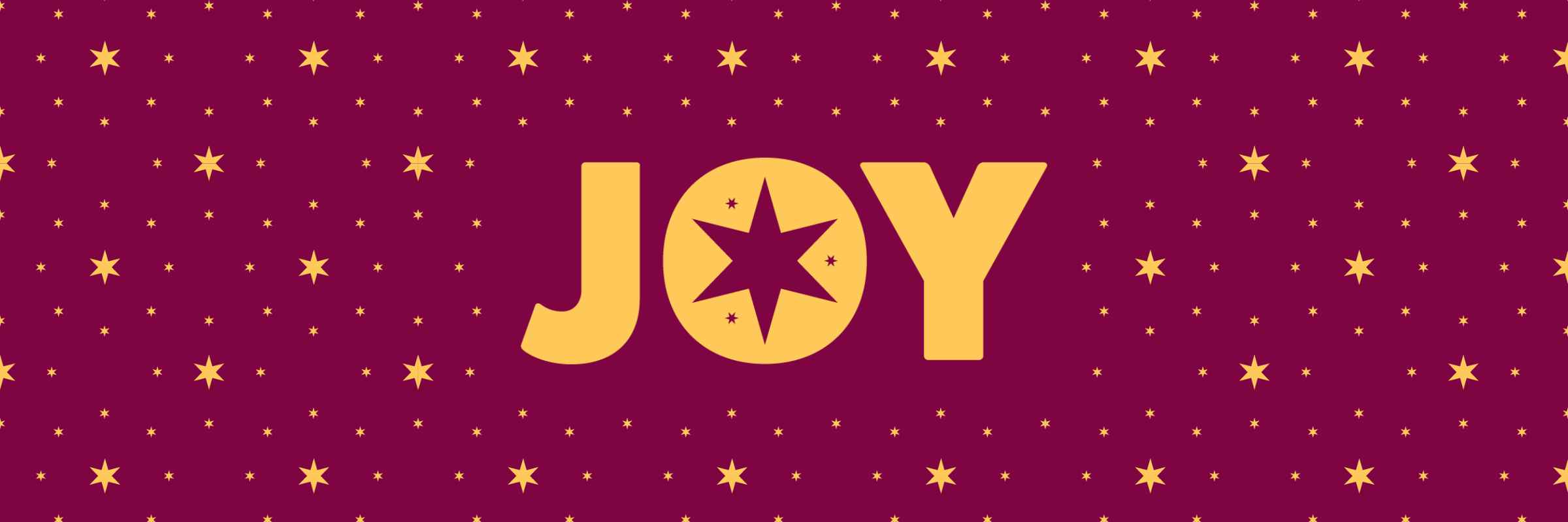 Christmas 2025 JOY Banner