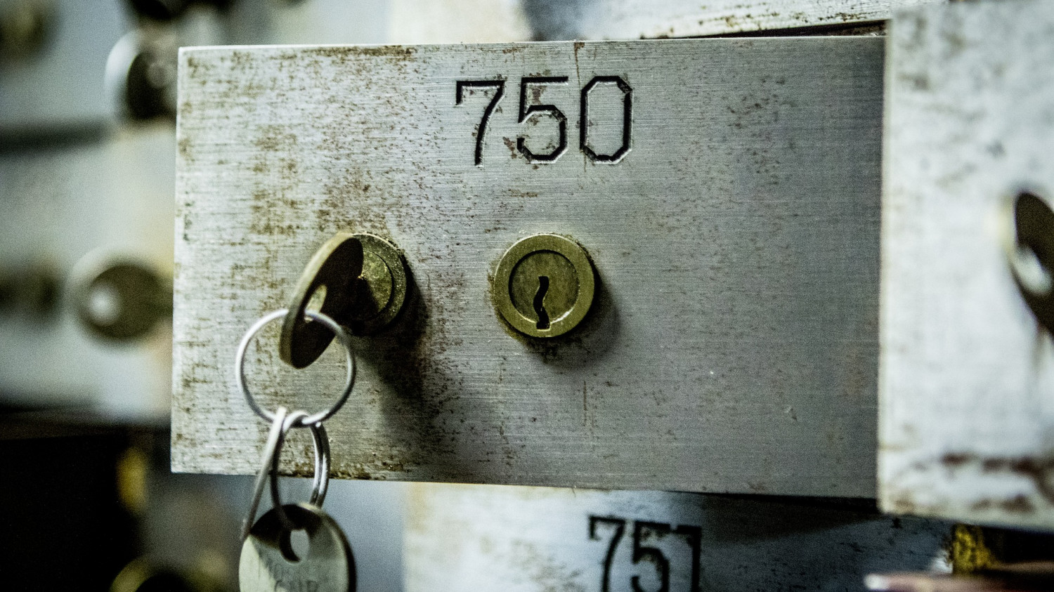 Image of an open safety deposit box