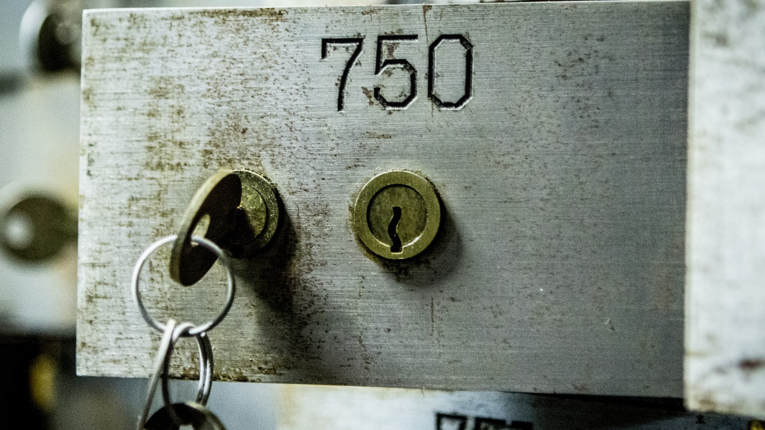 Image of an open safety deposit box