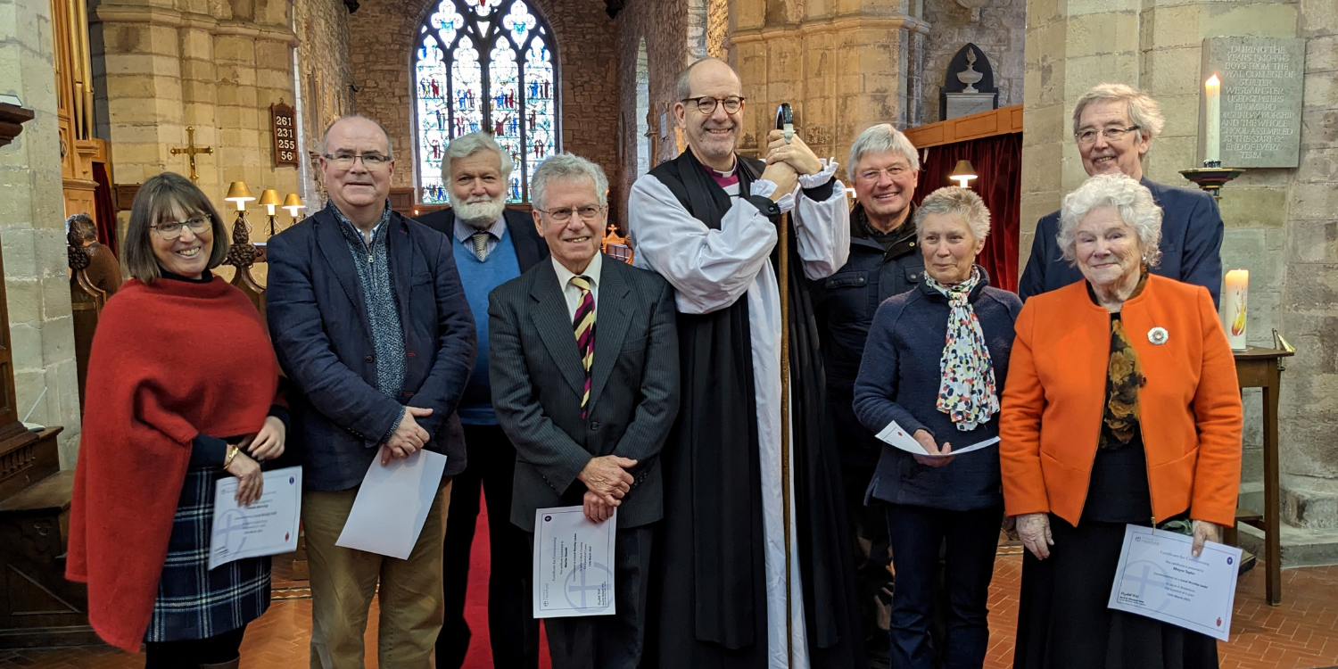 Local Worship Leaders with Bishop Richard